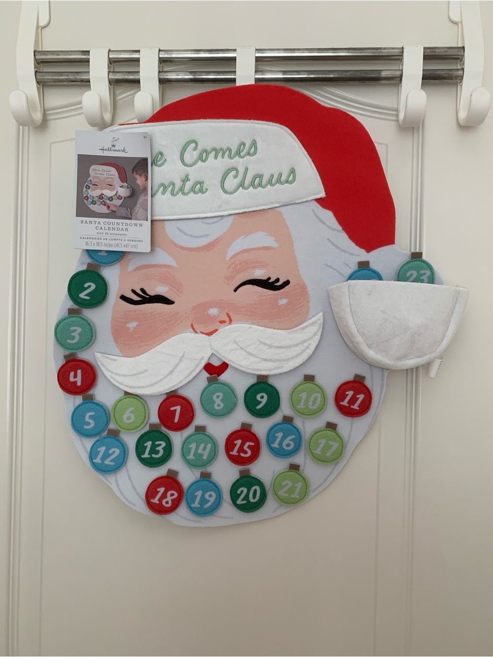 Hallmark Here Comes Santa Claus Countdown Calendar NWT